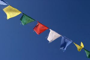 Budismo: bandera de oración
