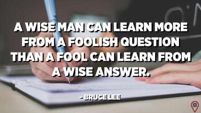 How does the wise man learn?
