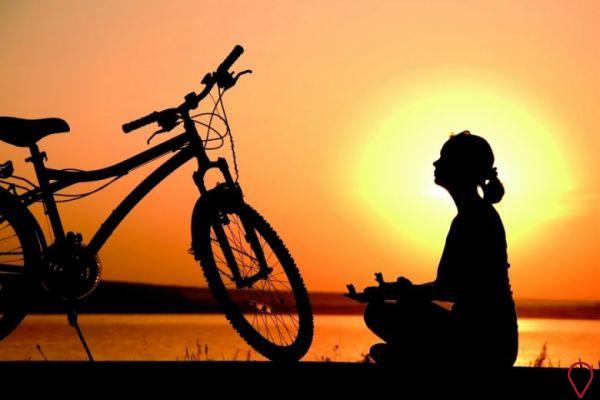 meditación en la bicicleta