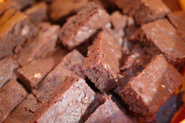 Delicioso y saludable brownie de chocolate