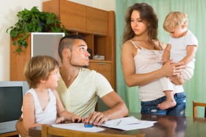 Separación de los padres y una nueva familia en la vida del niño